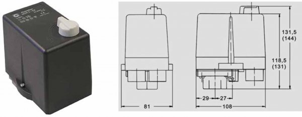 Прессостаты (реле давления) Condor MDR 2, MDR 3